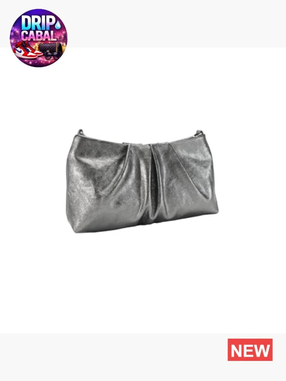 Elegant Clutch Evening Bag with Detachable Chain Strap Faux Leather - Picture 3 of 5